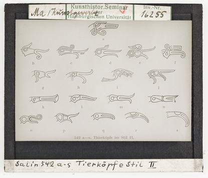 Vorschaubild Germanische Tierornamentik: Tierköpfe Stil II Diasammlung